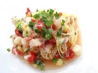 ディナーコースのパスタ