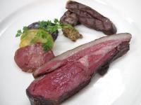 ディナーコースのお肉料理