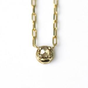 K18 ローズカット ダイヤネックレス