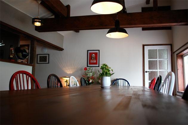 １２人掛けのメインテーブル