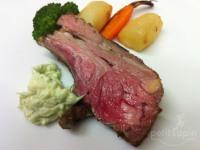 浦臼産サフォークのロティ、ヨーグルトソース