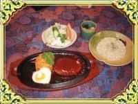 ハンバーグ　ステーキセット