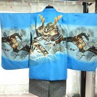 5歳羽織袴　水色