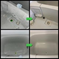 浴室水あか・石鹸カス・カビ取り清掃と鏡の水垢（鱗）取り