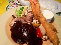 ハンバーグ＆エビフライ