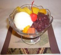 クリームあんみつ