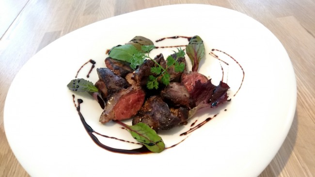 網走産 鶏白レバーのソテー