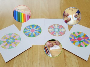 塗り絵のカラーセラピー