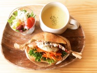 選べる！ソライロサンドセット【スープ・サラダ・ドリンク付】980円