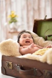 100日　赤ちゃん記念写真