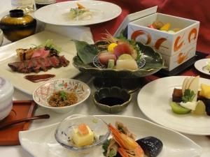 大地プラン グレードアップした特別料理に舌鼓!