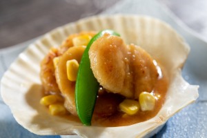 道産ホタテのバター焼き