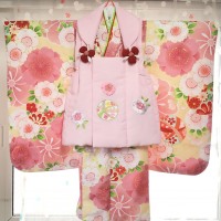 3歳被布黄色×ピンク