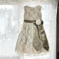 アンティーク薔薇柄ドレス