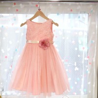 薔薇チュールドレス　ピンク