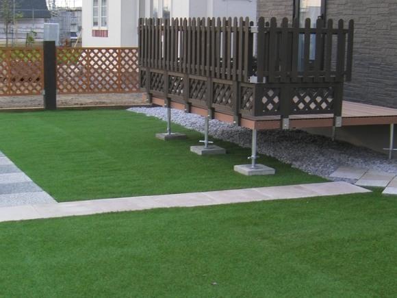 人工芝敷設例その1