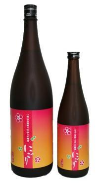 八海山の焼酎で仕込んだ梅酒　にごり　1800ml 3,300円（税込み）　720ｍｌ：1,800円（税込み）