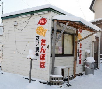 白いたいやき たんぽぽ